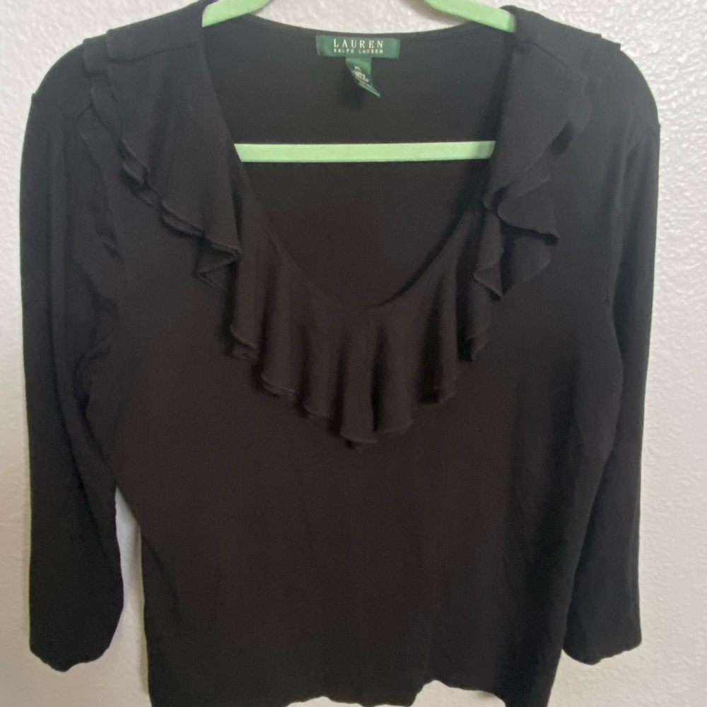 Women’s Xl Black Ralph Lauren shirt